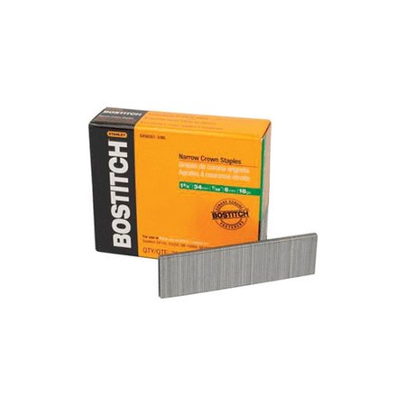 BOSTITCH 1 in. Galvanized Stainless Steel Wire Staples - 18 Gauge ST6265